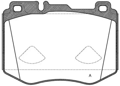 OPEN PARTS bpa160400 -  Комплект тормозных колодок, дисковый тормоз